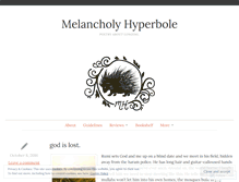 Tablet Screenshot of melancholyhyperbole.com